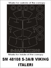 Montex 1/48 S-3A/S-3B Viking Masques Cadre Habitacle
