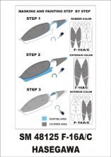 Montex Farbmasken F-16A/C 1/48 Hasegawa