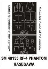 Montex Kabinen-Masken RF-4 Phantom 1/48 Hasegawa