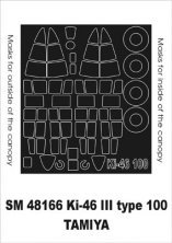 Montex 1/48 Lackiermasken Kanzel Ki-46 Typ 100
