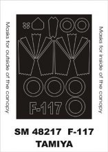 Montex 1/48 F-117 Rahmen Lackiermasken Innen Au�en