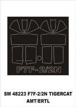 F7F-2 Tigercat Canopy Paint Masks 1/48 Montex