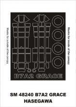 Montex Lackiermasken Aichi B7A2 Grace 1/48
