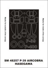 Montex 1/48 Bell P-39 Airacobra Rahmenmasken Haube