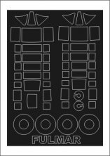 Canopy Frame Paint Masks Fairey Fulmar Mk.I 1/48