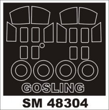 Montex 1/48 Maskierfolien Grumman Gosling Kanzeldach