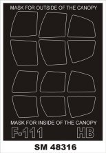 Montex Bemalungsmasken F-111 1/48 Hobby Boss