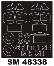 Lackiermasken Spitfire Mk.XII 1/48 Montex