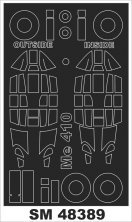 Montex Lackiermasken Me-410B-2 1/48 Meng Model