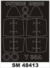 1/48 Northrop T-38A Talon Canopy Masks (for Trumpeter)