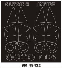 1/48 Convair F-106A Delta Dart (outside, inside) (for Trumpeter)