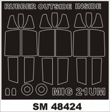 1/48 Mikoyan MiG-21UM (outside, inside) (for Trumpeter)
