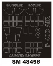 1/48 Curtiss P-40B Tomahawk masks
