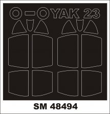 1/48 Yakovlev Yak-23DC masks