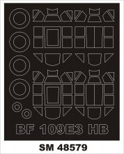 1/48 Messerschmitt Bf-109E-3 for Hobby Boss mask