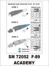 Montex Canopy Frame Paint Mask F-89D/J Scorpion 1/72