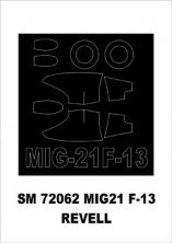 Montex 1/72 MiG-21F-13 Canopy Frame Paint Mask Revell