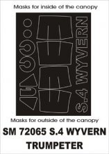 Westland Wyvern S.4 Canopy Mask 1/72 Trumpeter