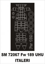 Montex 1/72 Paint Mask Fw-189A-1 Uhu Italeri