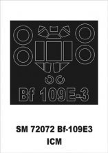 Montex 1/72 Bf-109E-3 Canopy Frame Paint Mask