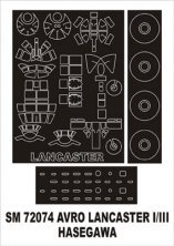 Montex Avro Lancaster 1/72 Canopy Frame Paint Mask