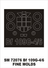 Montex Paint Mask Bf-109G-4/6 Canopy 1/72 Fine Molds