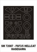 Montex Paint Mask Canopy Frame F6F Hellcat 1/72