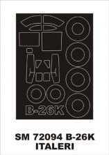 Montex 1/72 Douglas B-26K Invader Canopy Paint Mask