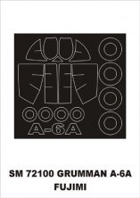 Montex Canopy Frame Paint Mask A-6A 1/72 Fujimi