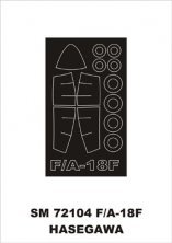 Montex 1/72 F/A-18F Canopy Frame Paint Mask Hasegawa