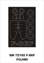 Montex 1/72 Mask F-86F Fujimi Canopy Frame
