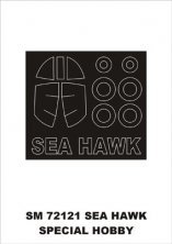 Montex Canopy Frame Paint Mask Hawker Sea Hawk 1/72