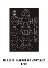 Montex 1/72 Martin 167 Maryland Canopy Frame Paint Mask