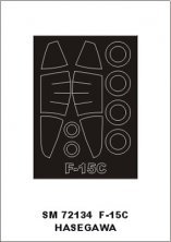 Montex 1/72 F-15C Eagle Canopy Frame Paint Mask Hasegawa