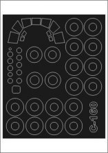 Montex 1/72 Transall C-160 Canopy Frame Paint Mask