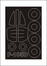 Montex 1/72 F-105D Canopy Frame Paint Mask Trumpeter