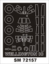 Montex 1/72 Vickers Wellington Mk.IC Paint Mask Trumpeter
