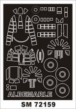 Montex 1/72 Canopy Frame Paint Mask Albemarle Mk.I