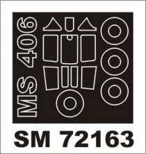MS.406C1 Paint Mask 1/72 Hasegawa Hobby 2000