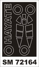 Montex 1/72 Canopy Frame Paint Mask Ki-84 Hayate