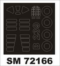 Montex Paint Mask Canopy Frame Buffalo 1/72