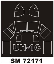 Montex Paint Mask UH-1C 1/72 Hobby Boss