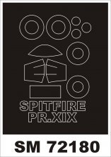 Montex Paint Mask Spitfire Pr Mk.XIX 1/72 Airfix