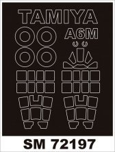 Montex 1/72 Canopy Frame Paint Mask Zero A6M2b Tamiya
