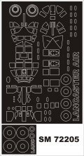 Montex 1/72 Avro Lancaster Dambuster Canopy Mask