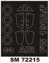 Montex 1/72 Fw-190A-F Canopy Frame Paint Mask Airfix