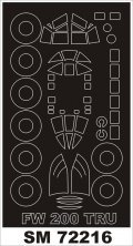 Montex Paint Mask Fw-200C-3 1/72 Trumpeter