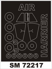 Montex 1/72 BAe Harrier Gr.3 Canopy Frame Paint Mask