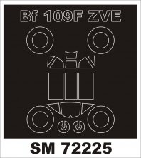 1/72 Messerschmitt Bf 109F-2 canopy masks (for Zvezda)