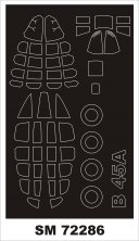 1/72 North-American B-45A Tornado masks